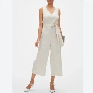 Banana Republic Sleeveless Tie-Waist Jumper / Jumpsuit Size 4